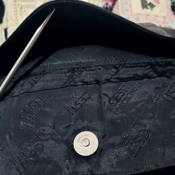 CESTI BLACK LEATHER SHOULDER BAG - Picture 8 of 9